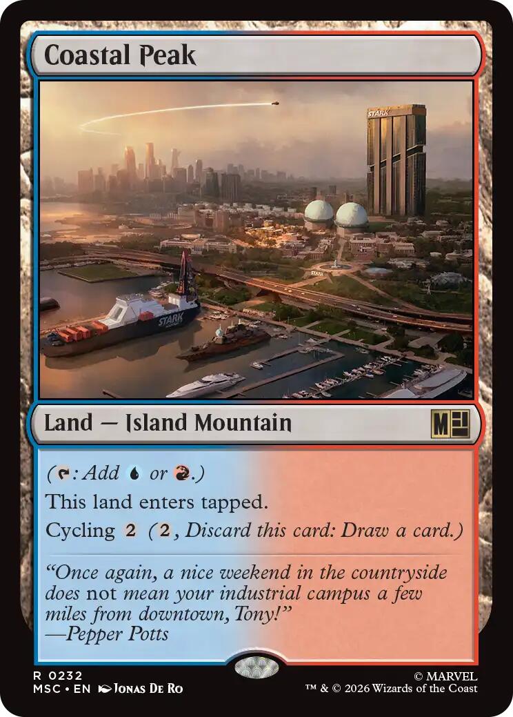 Coastal Peak (Surge Foil) [Marvel Super Heroes Commander] | Exor Games Bridgewater