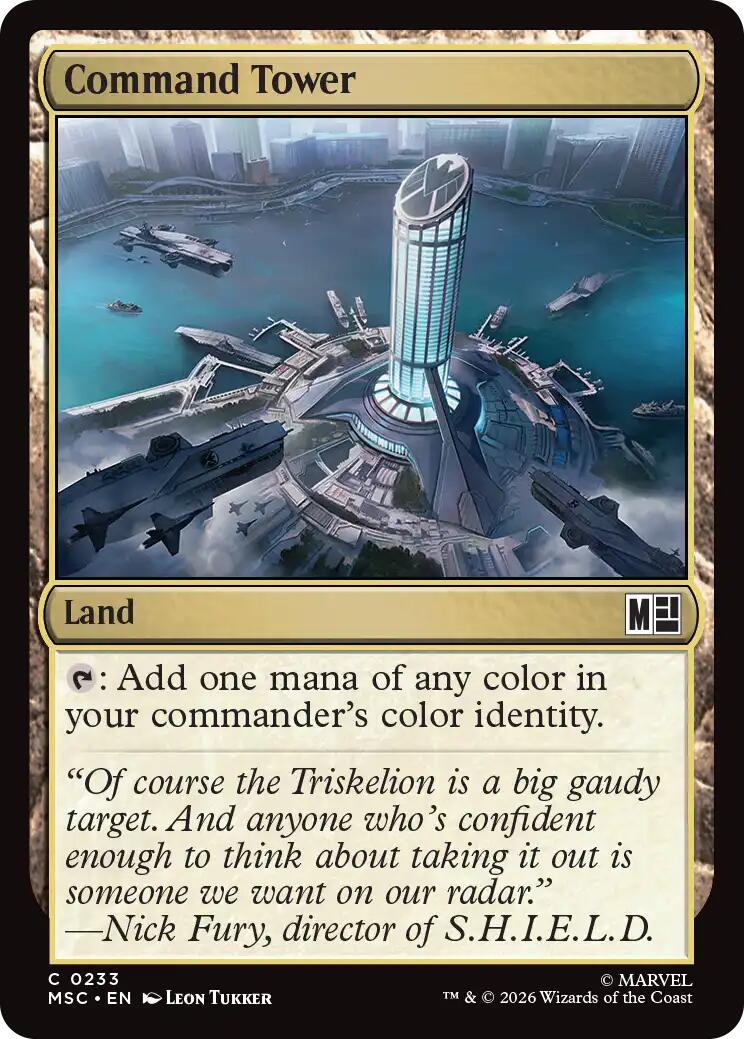 Command Tower (0233) (Surge Foil) [Marvel Super Heroes Commander] | Exor Games Bridgewater