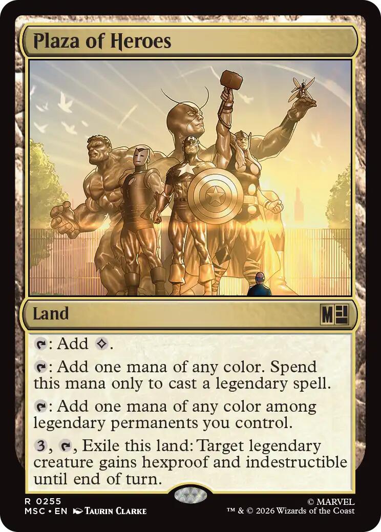 Plaza of Heroes (Surge Foil) [Marvel Super Heroes Commander] | Exor Games Bridgewater