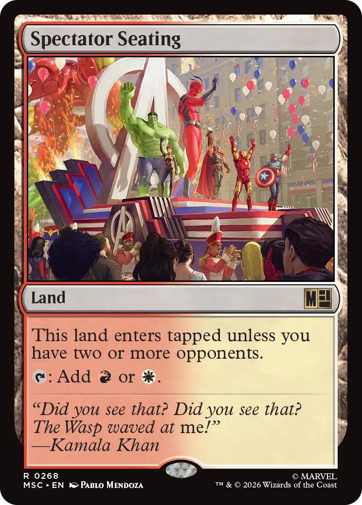 Spectator Seating (Surge Foil) [Marvel Super Heroes Commander] | Exor Games Bridgewater