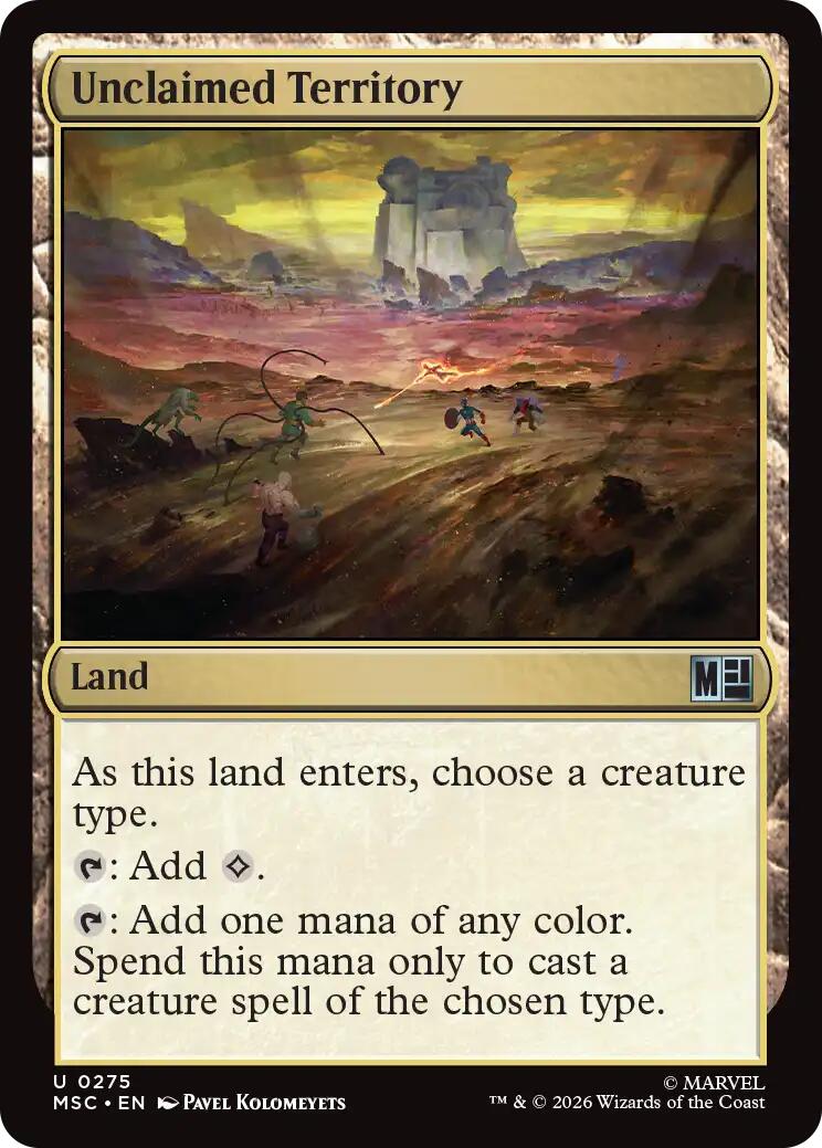 Unclaimed Territory (Surge Foil) [Marvel Super Heroes Commander] | Exor Games Bridgewater