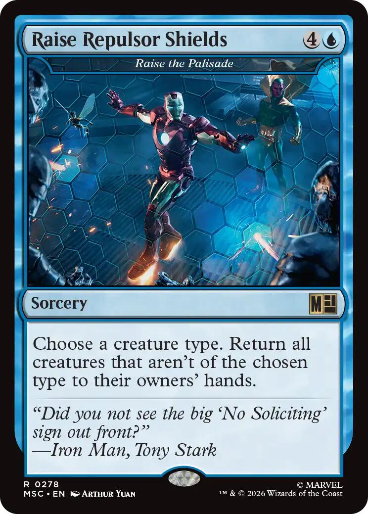 Raise Repulsor Shields - Raise the Palisade (Surge Foil) [Marvel Super Heroes Commander] | Exor Games Bridgewater