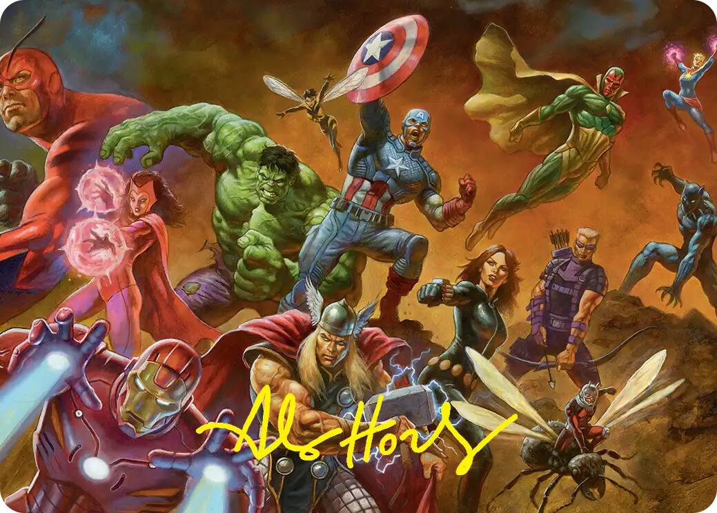 Avengers Assemble! Art Card (Gold-Stamped Signature) [Marvel Super Heroes Art Series] | Exor Games Bridgewater