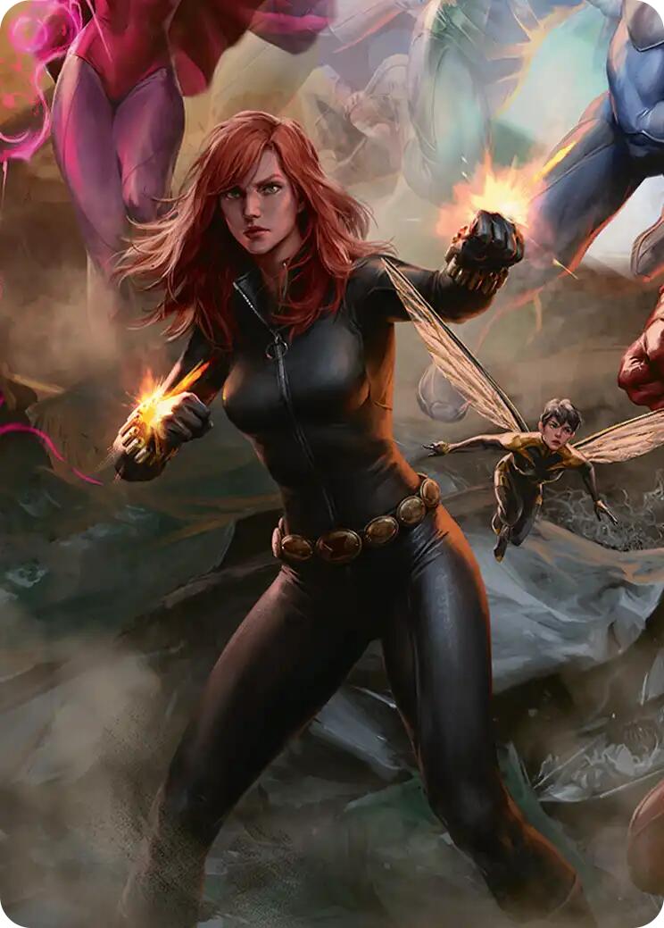 Black Widow, Intel Expert Art Card [Marvel Super Heroes Art Series] | Exor Games Bridgewater