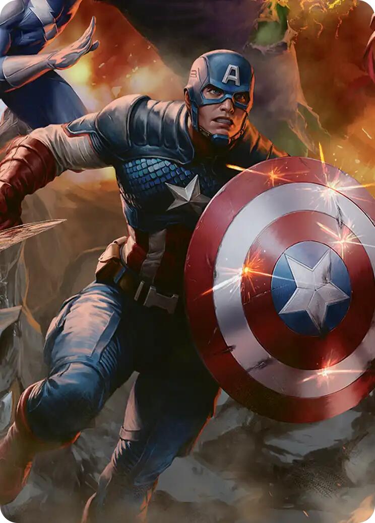 Captain America, Unbowed Art Card [Marvel Super Heroes Art Series] | Exor Games Bridgewater