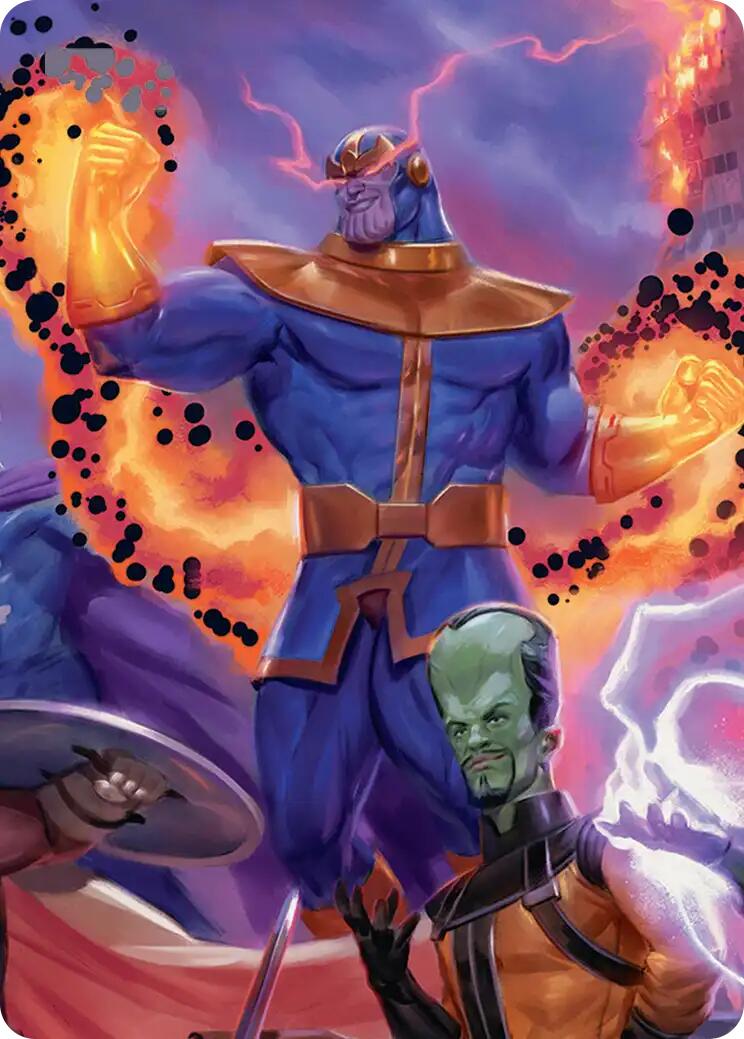 Thanos, Death's Consort Art Card [Marvel Super Heroes Art Series] | Exor Games Bridgewater