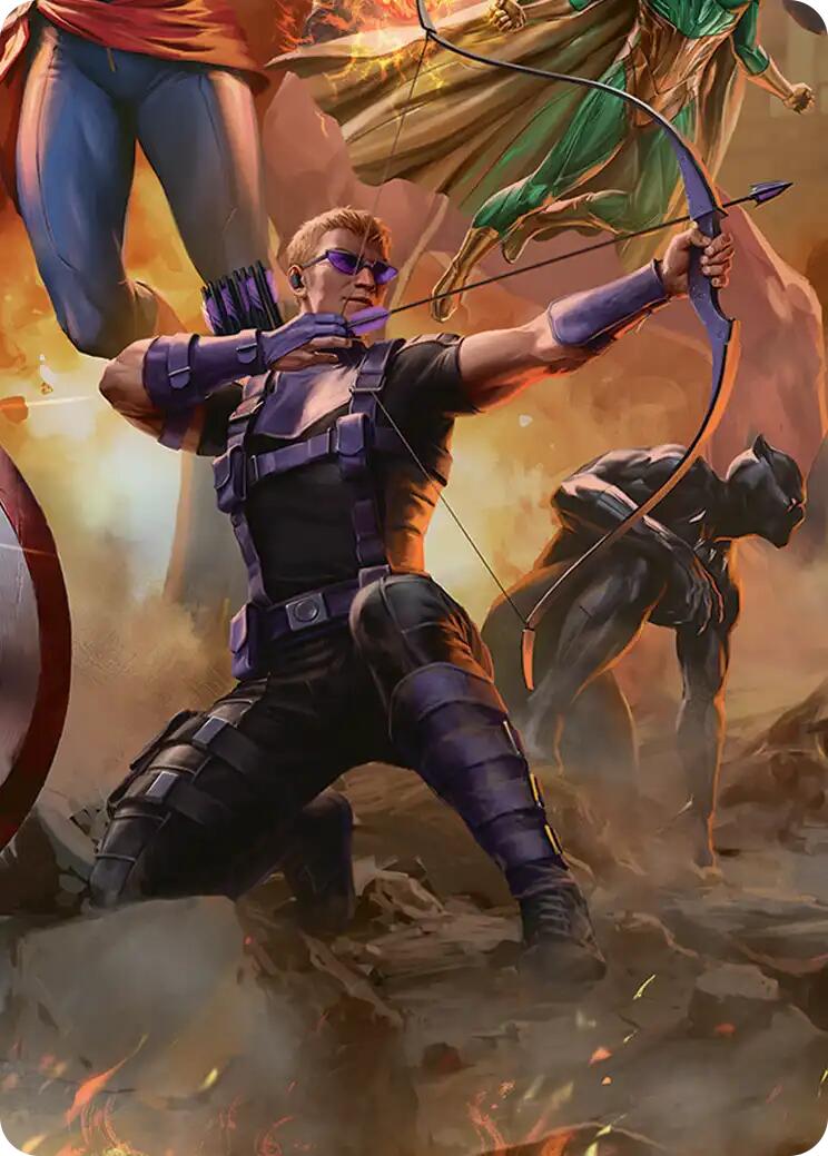 Hawkeye, Trick Shot Art Card [Marvel Super Heroes Art Series] | Exor Games Bridgewater