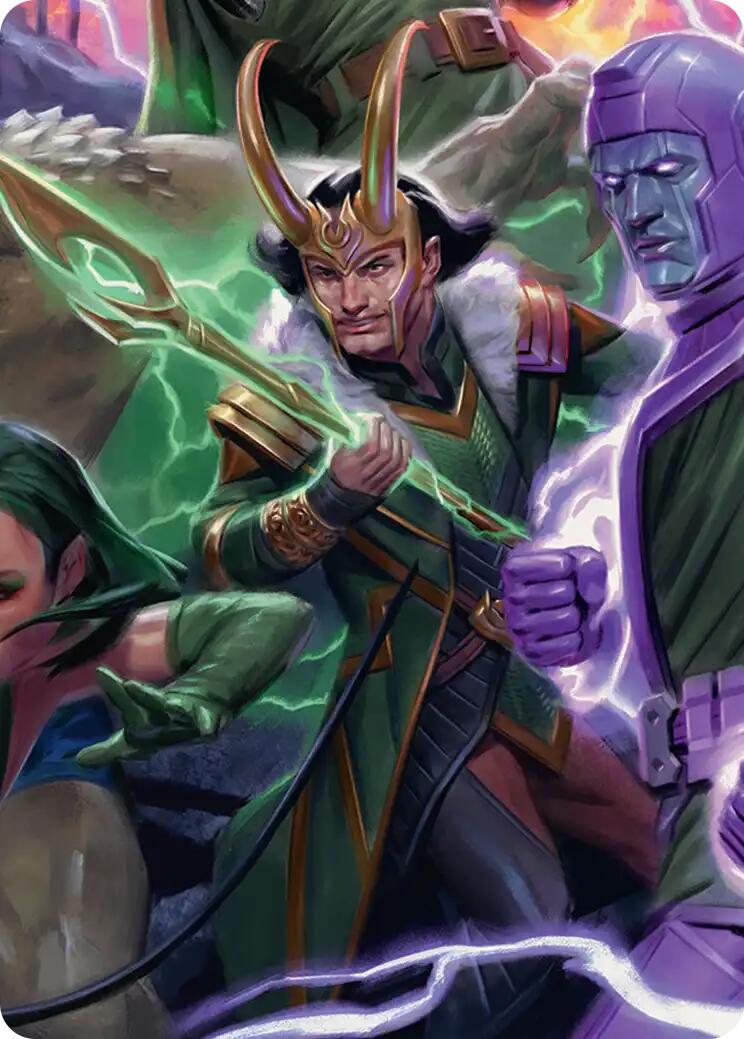 Loki, God of Lies Art Card [Marvel Super Heroes Art Series] | Exor Games Bridgewater