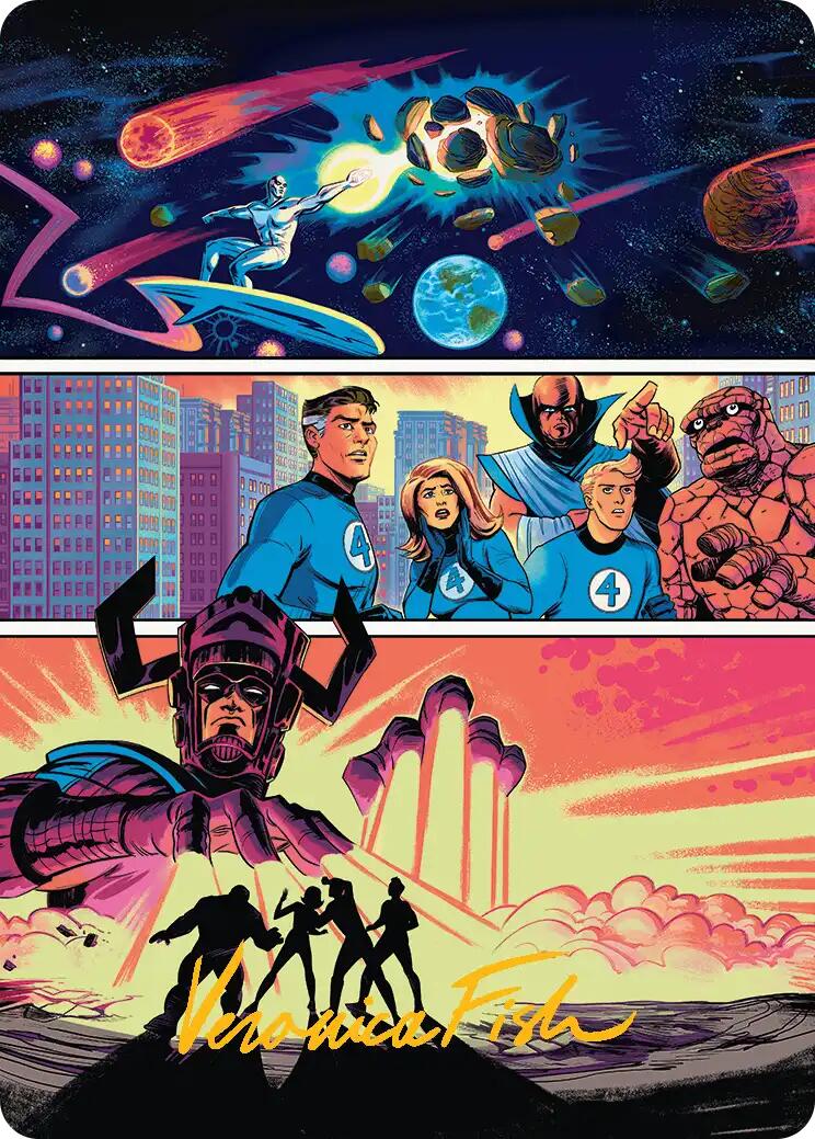 The Coming of Galactus Art Card (Gold-Stamped Signature) [Marvel Super Heroes Art Series] | Exor Games Bridgewater