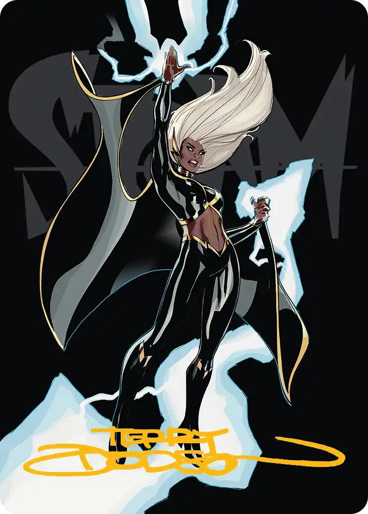 Storm, Windrider Art Card (Gold-Stamped Signature) [Marvel Super Heroes Art Series] | Exor Games Bridgewater