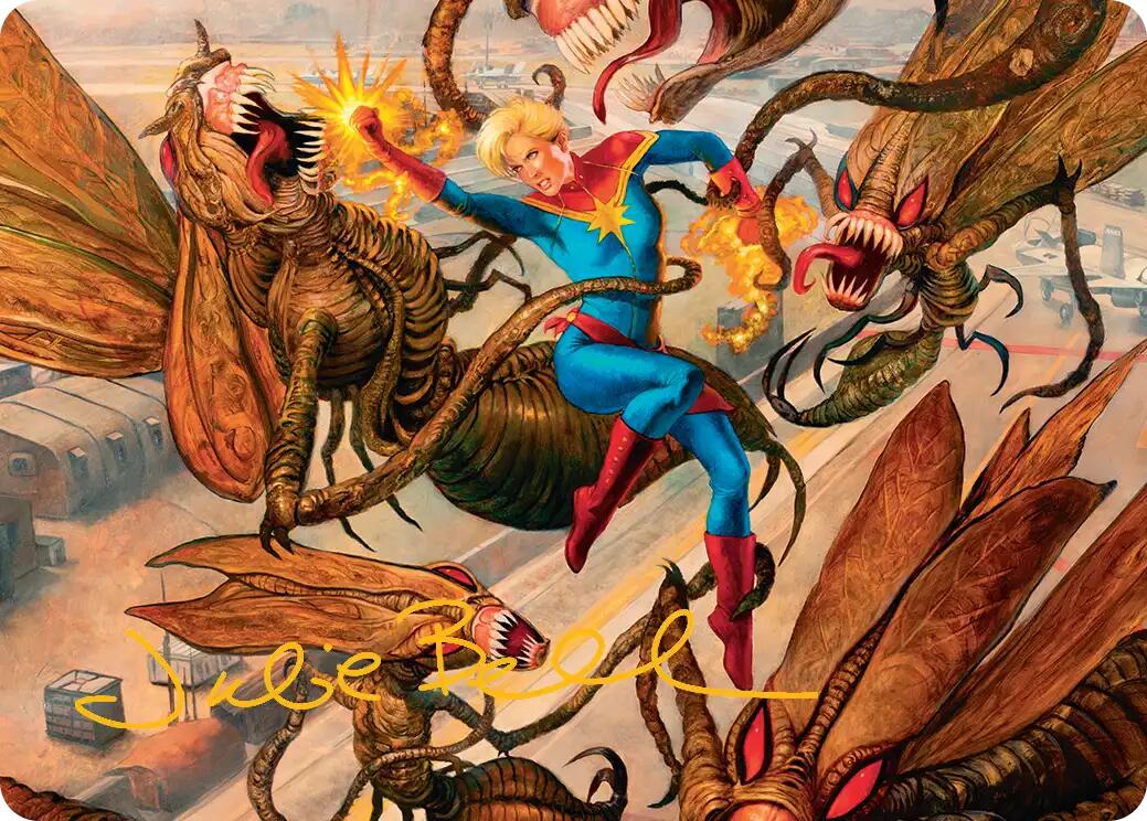Captain Marvel, Apex Avenger Art Card (Gold-Stamped Signature) [Marvel Super Heroes Art Series] | Exor Games Bridgewater