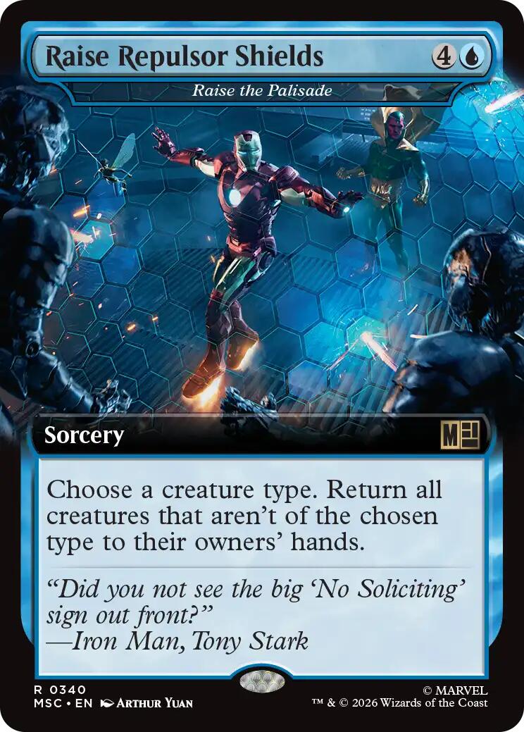 Raise Repulsor Shields - Raise the Palisade (Extended Art) [Marvel Super Heroes Commander] | Exor Games Bridgewater