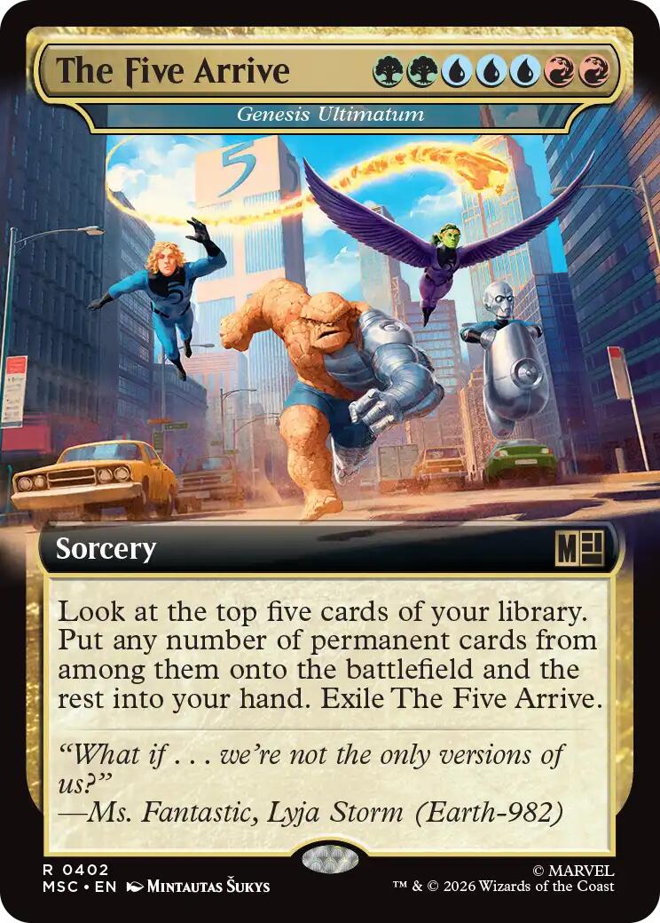 The Five Arrive - Genesis Ultimatum (Extended Art) [Marvel Super Heroes Commander] | Exor Games Bridgewater