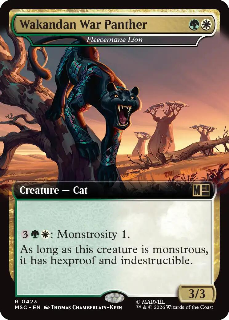 Wakandan War Panther - Fleecemane Lion (Extended Art) [Marvel Super Heroes Commander] | Exor Games Bridgewater