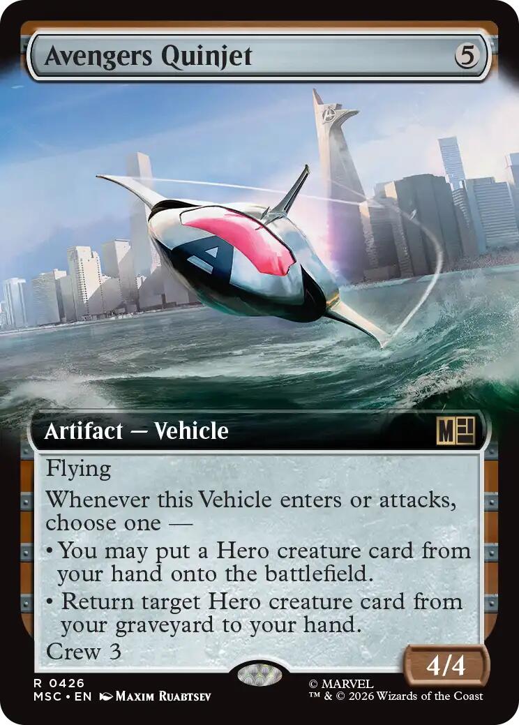 Avengers Quinjet (Extended Art) [Marvel Super Heroes Commander] | Exor Games Bridgewater