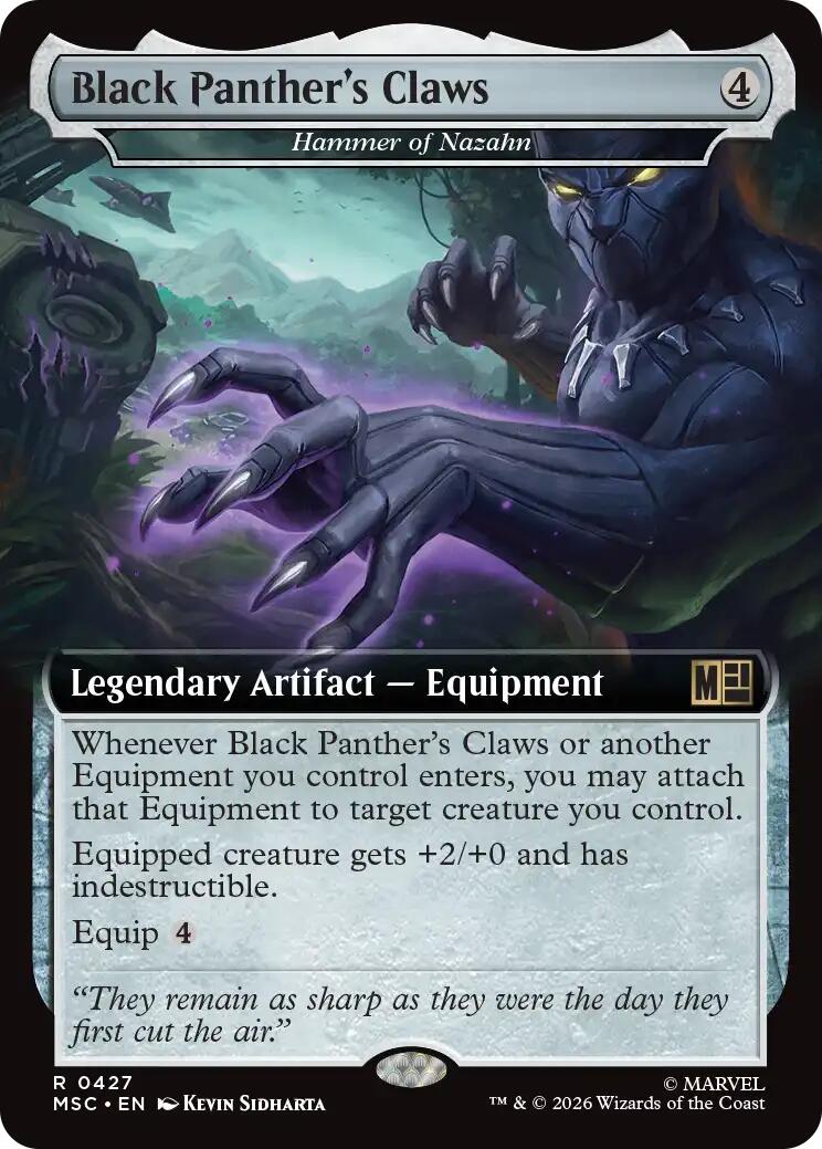 Black Panther's Claws - Hammer of Nazahn (Extended Art) [Marvel Super Heroes Commander] | Exor Games Bridgewater