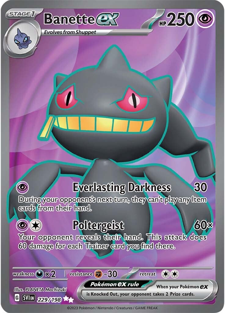 Banette ex (229/198) [Scarlet & Violet: Base Set] | Exor Games Bridgewater