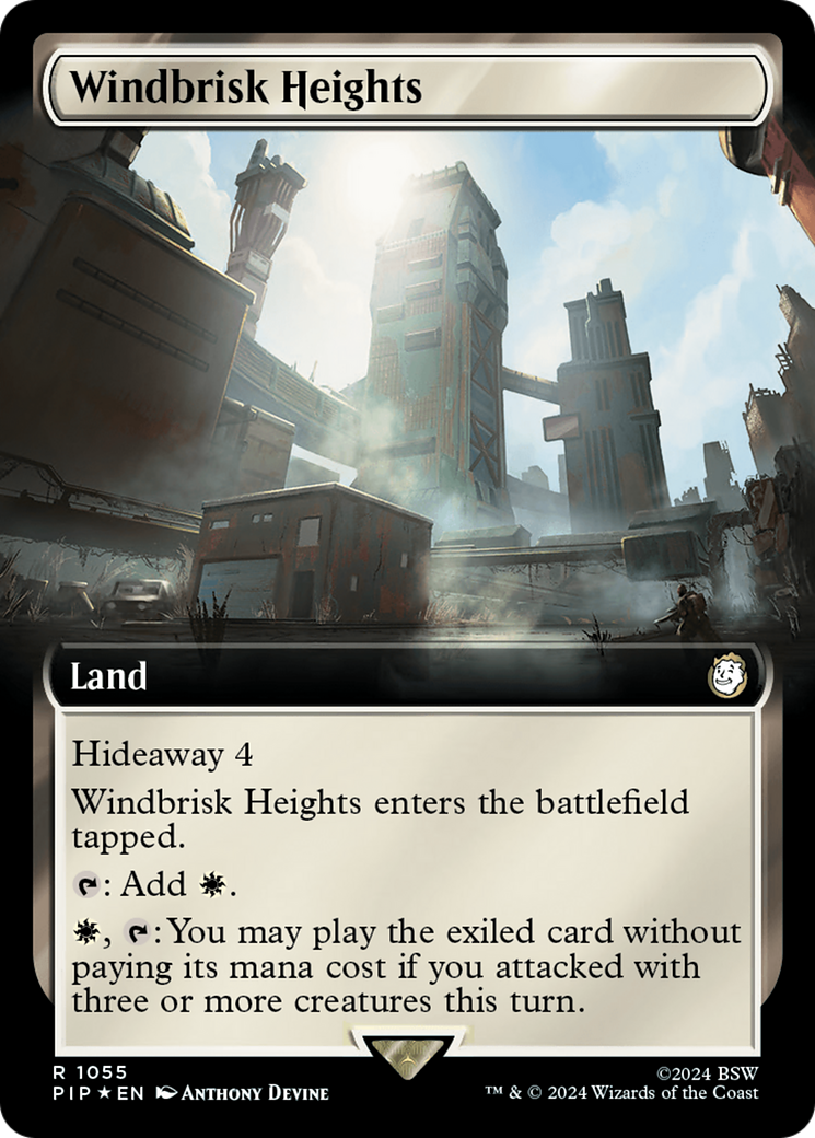 Windbrisk Heights (Extended Art) (Surge Foil) [Fallout] | Exor Games Bridgewater