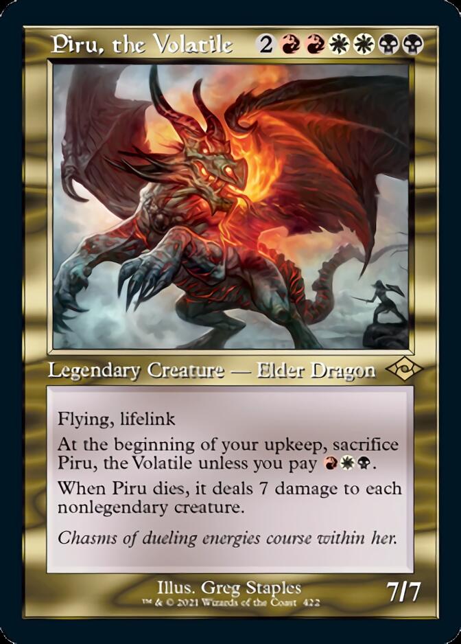 Piru, the Volatile (Retro Foil Etched) [Modern Horizons 2] | Exor Games Bridgewater