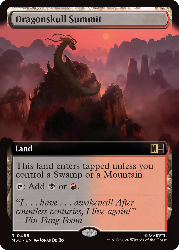 Dragonskull Summit (Extended Art) [Marvel Super Heroes Commander] | Exor Games Bridgewater