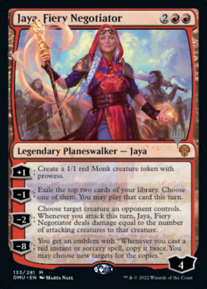 Jaya, Fiery Negotiator (Promo Pack) [Dominaria United Promos] | Exor Games Bridgewater