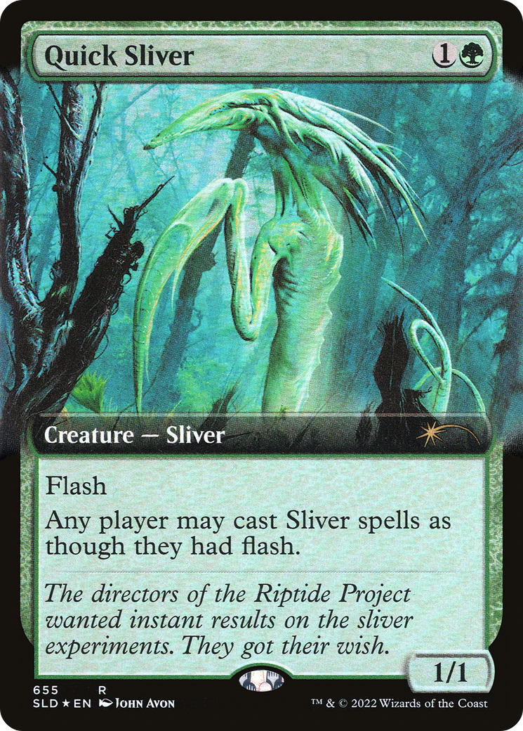 Quick Sliver (Extended Art) [Secret Lair Drop Promos] | Exor Games Bridgewater