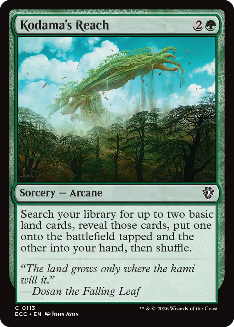 Kodama's Reach [Lorwyn Eclipsed Commander] | Exor Games Bridgewater