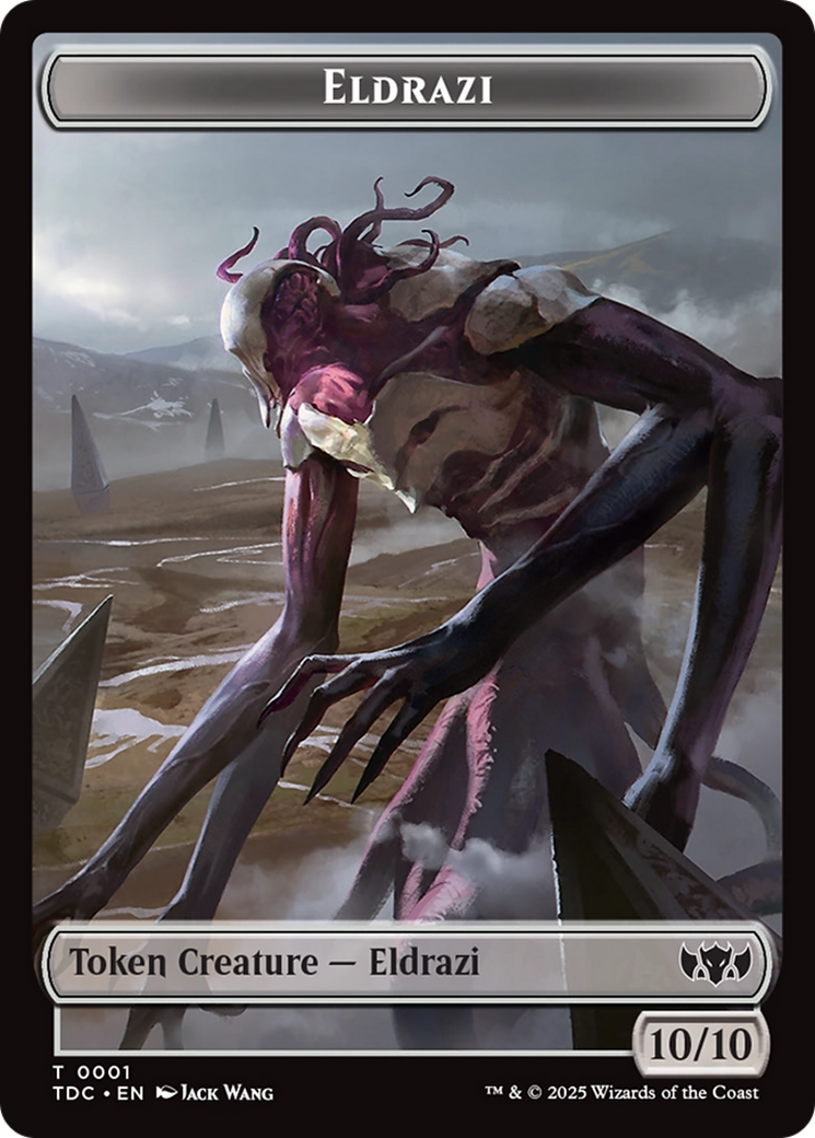 Eldrazi // Citizen Double-Sided Token [Tarkir: Dragonstorm Commander Tokens] | Exor Games Bridgewater