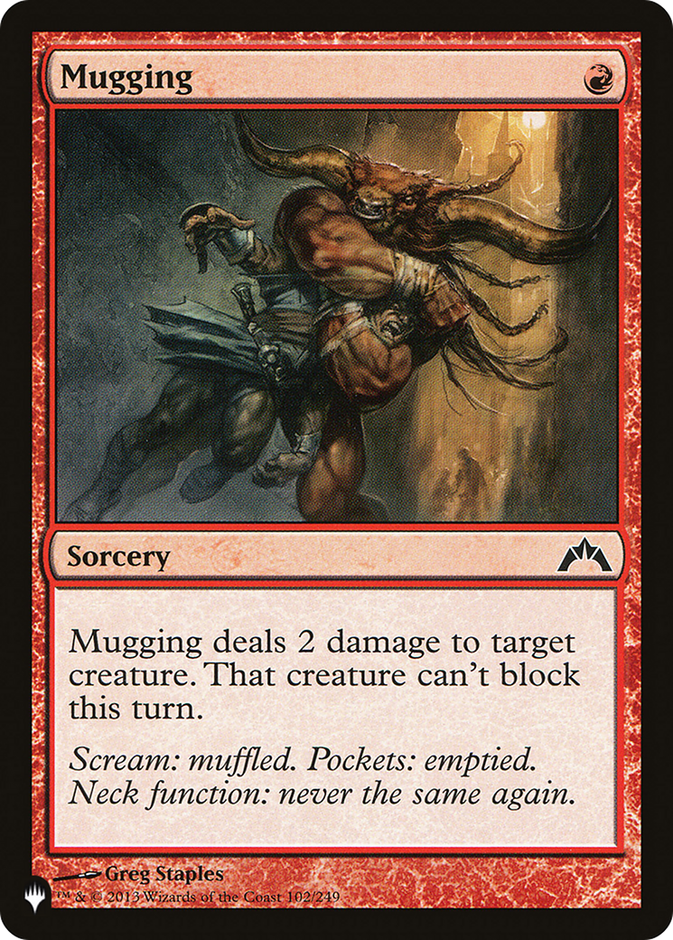 Mugging [The List] | Exor Games Bridgewater