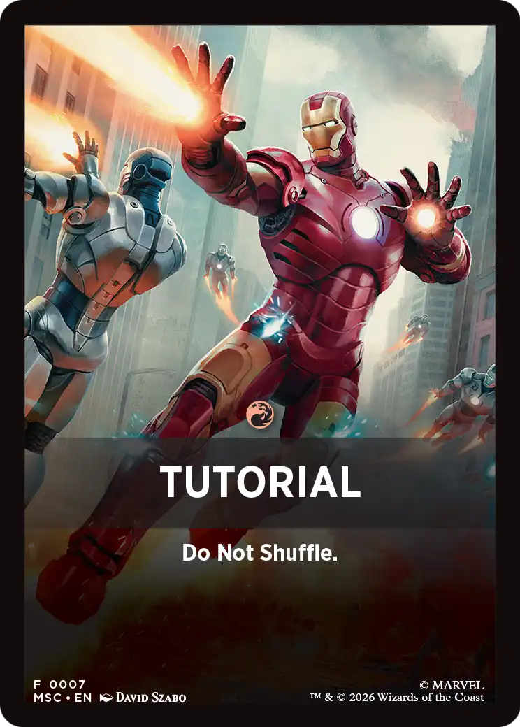 Tutorial Theme Card (0007) [Marvel Super Heroes Commander] | Exor Games Bridgewater
