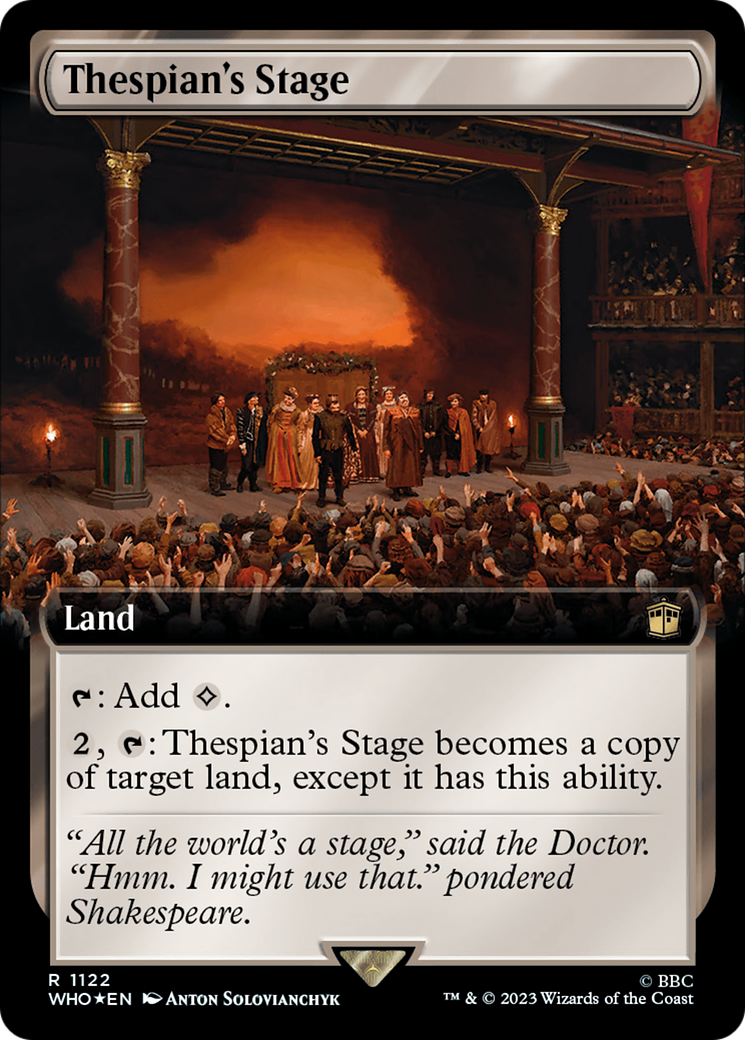 Thespian's Stage (Extended Art) (Surge Foil) [Doctor Who] | Exor Games Bridgewater
