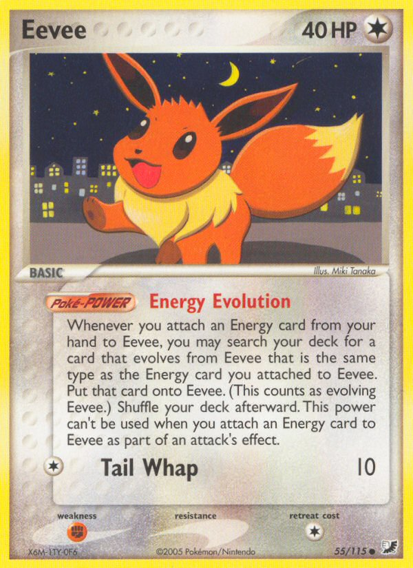 Eevee (55/115) [EX: Unseen Forces] | Exor Games Bridgewater