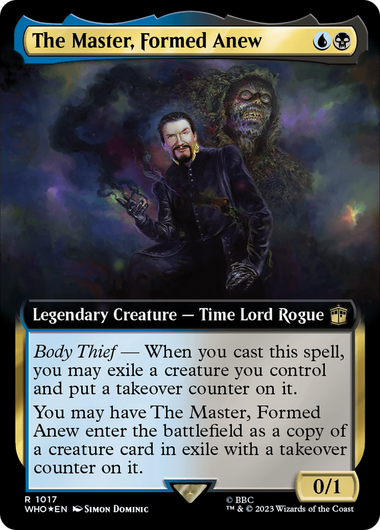 The Master, Formed Anew (Extended Art) (Surge Foil) [Doctor Who] | Exor Games Bridgewater