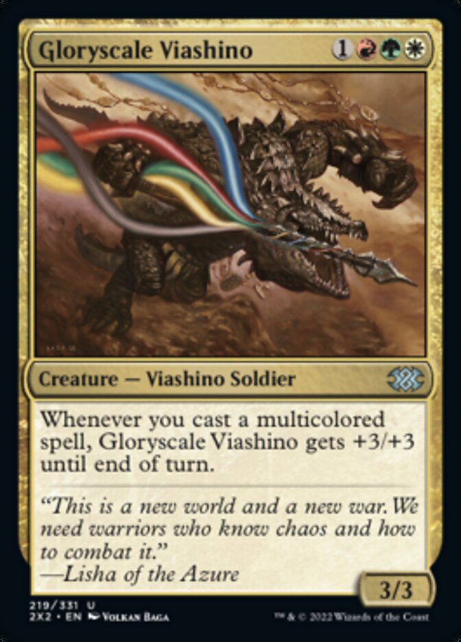 Gloryscale Viashino [Double Masters 2022] | Exor Games Bridgewater