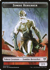 Treasure // Zombie Berserker Double-Sided Token [Kaldheim Tokens] | Exor Games Bridgewater
