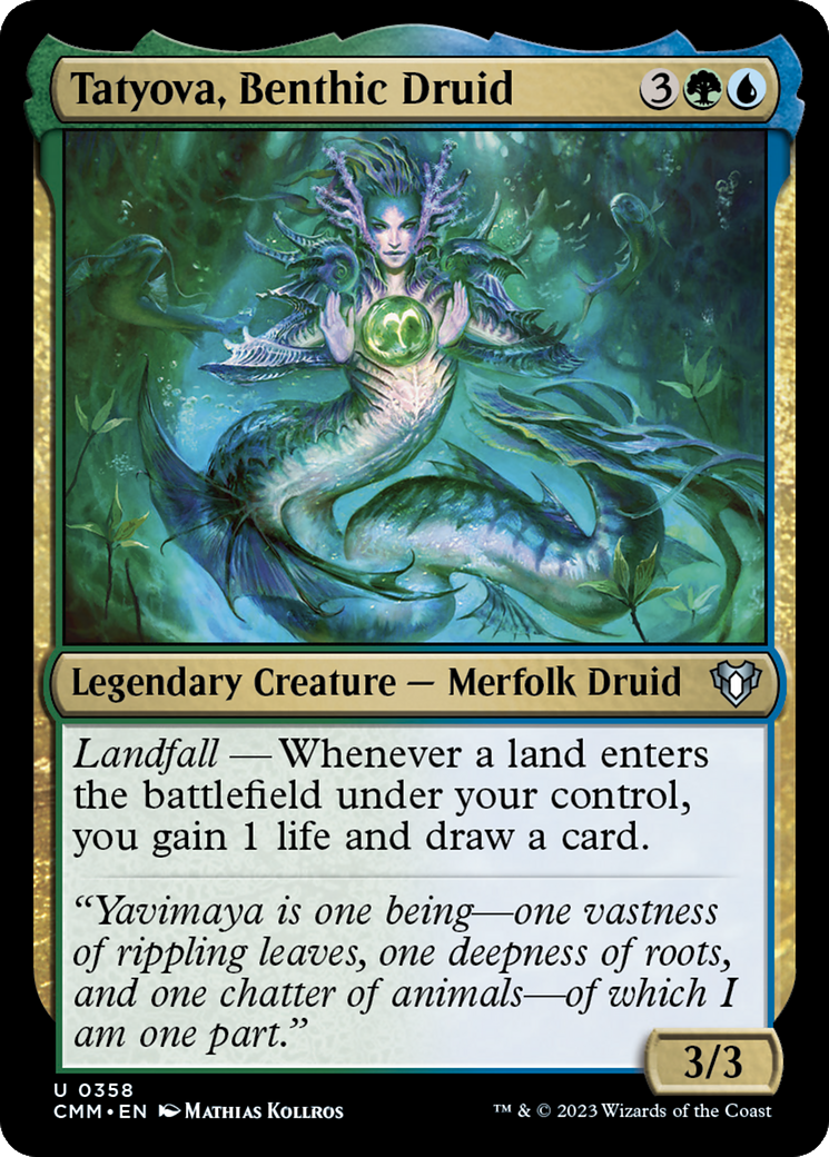 Tatyova, Benthic Druid [Commander Masters] | Exor Games Bridgewater