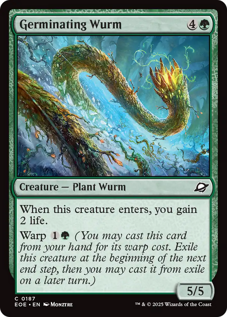 Germinating Wurm [Edge of Eternities] | Exor Games Bridgewater