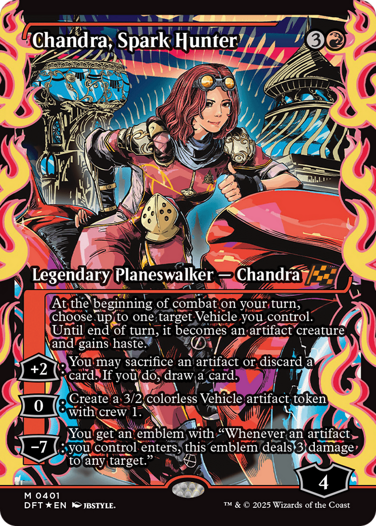 Chandra, Spark Hunter (Showcase) [Aetherdrift] | Exor Games Bridgewater