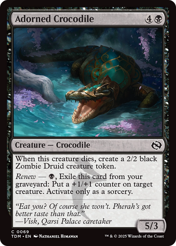Adorned Crocodile [Tarkir: Dragonstorm] | Exor Games Bridgewater
