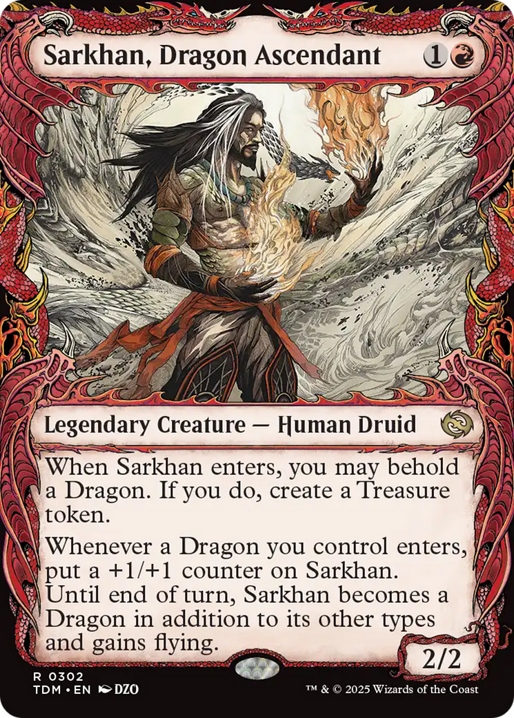 Sarkhan, Dragon Ascendant (0302) (Showcase) [Tarkir: Dragonstorm] | Exor Games Bridgewater