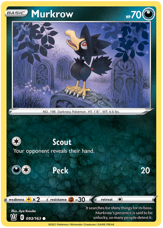 Murkrow (093/163) [Sword & Shield: Battle Styles] | Exor Games Bridgewater