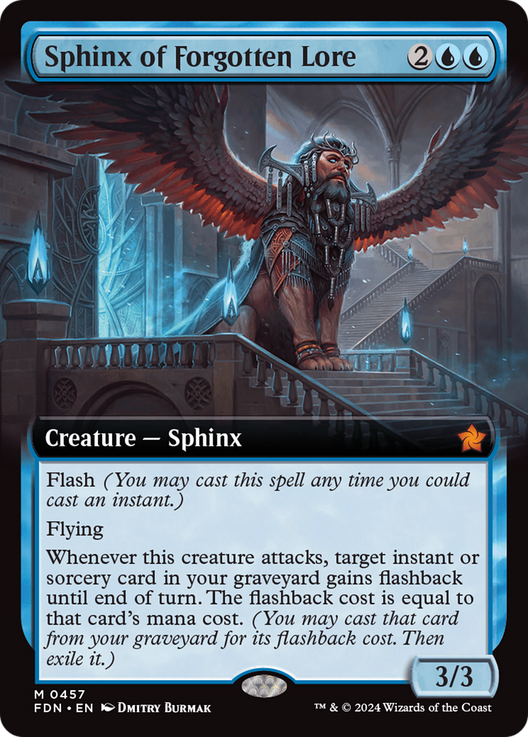 Sphinx of Forgotten Lore (Extended Art) [Foundations] | Exor Games Bridgewater