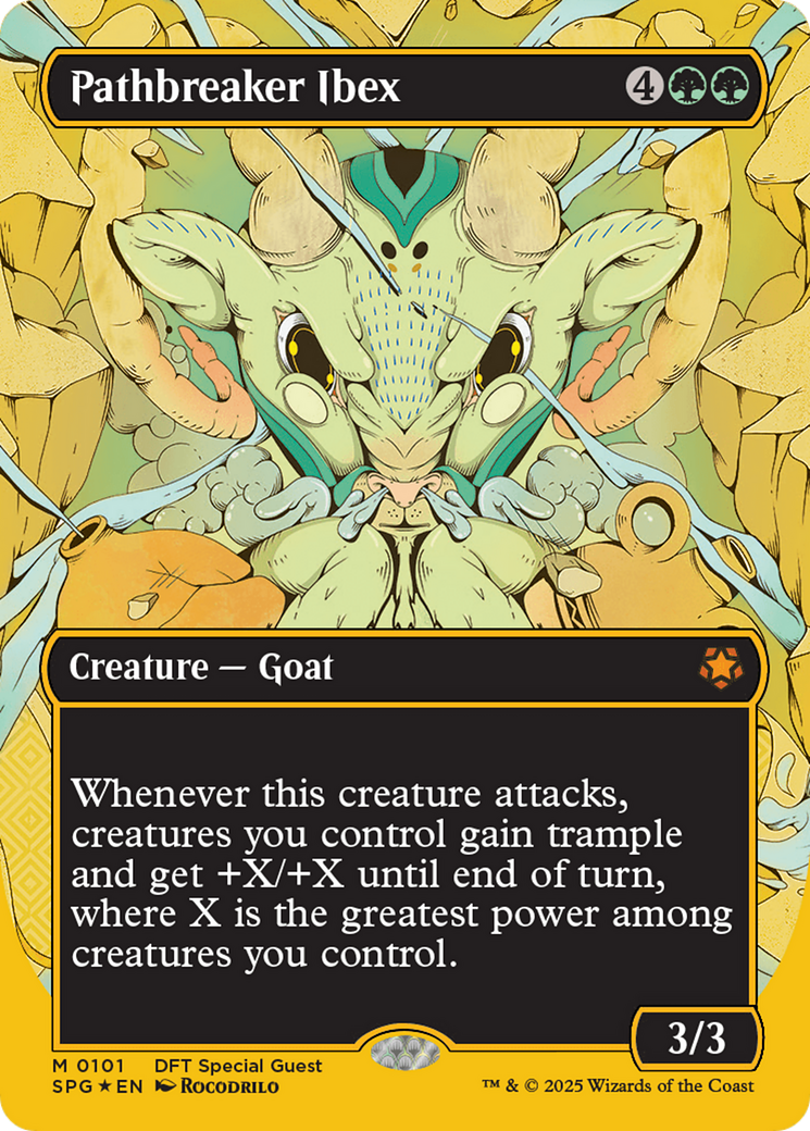 Pathbreaker Ibex (Borderless) (First-Place Foil) [Aetherdrift Special Guests] | Exor Games Bridgewater