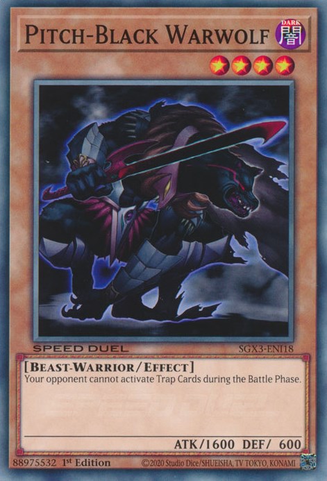 Pitch-Black Warwolf [SGX3-ENI18] Common | Exor Games Bridgewater