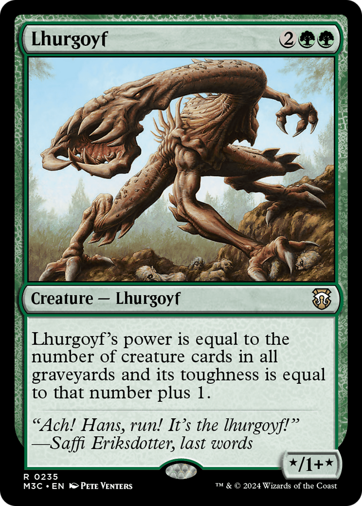 Lhurgoyf (Ripple Foil) [Modern Horizons 3 Commander] | Exor Games Bridgewater