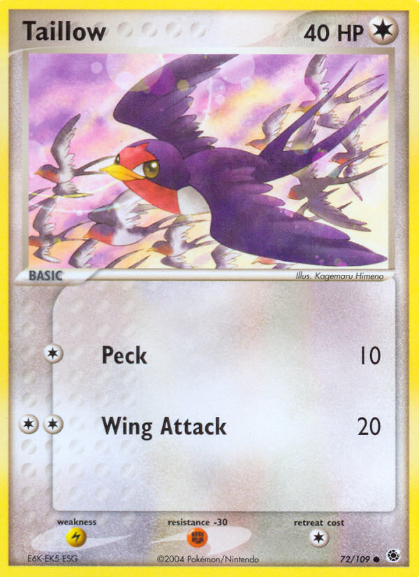 Taillow (72/109) [EX: Ruby & Sapphire] | Exor Games Bridgewater