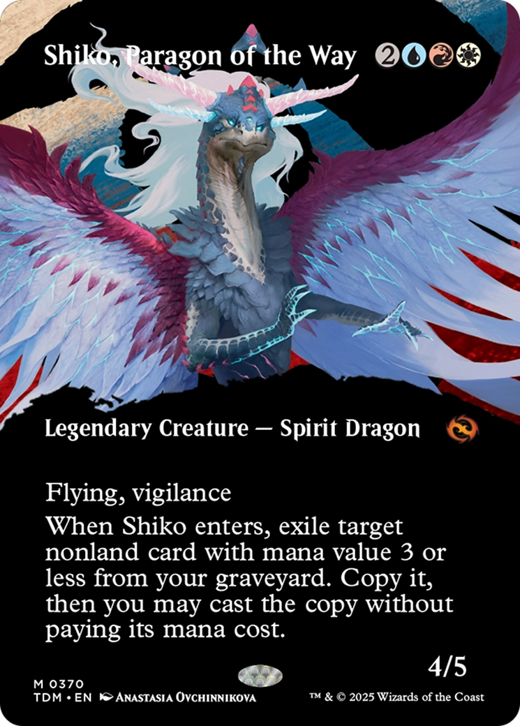Shiko, Paragon of the Way (Borderless) [Tarkir: Dragonstorm] | Exor Games Bridgewater