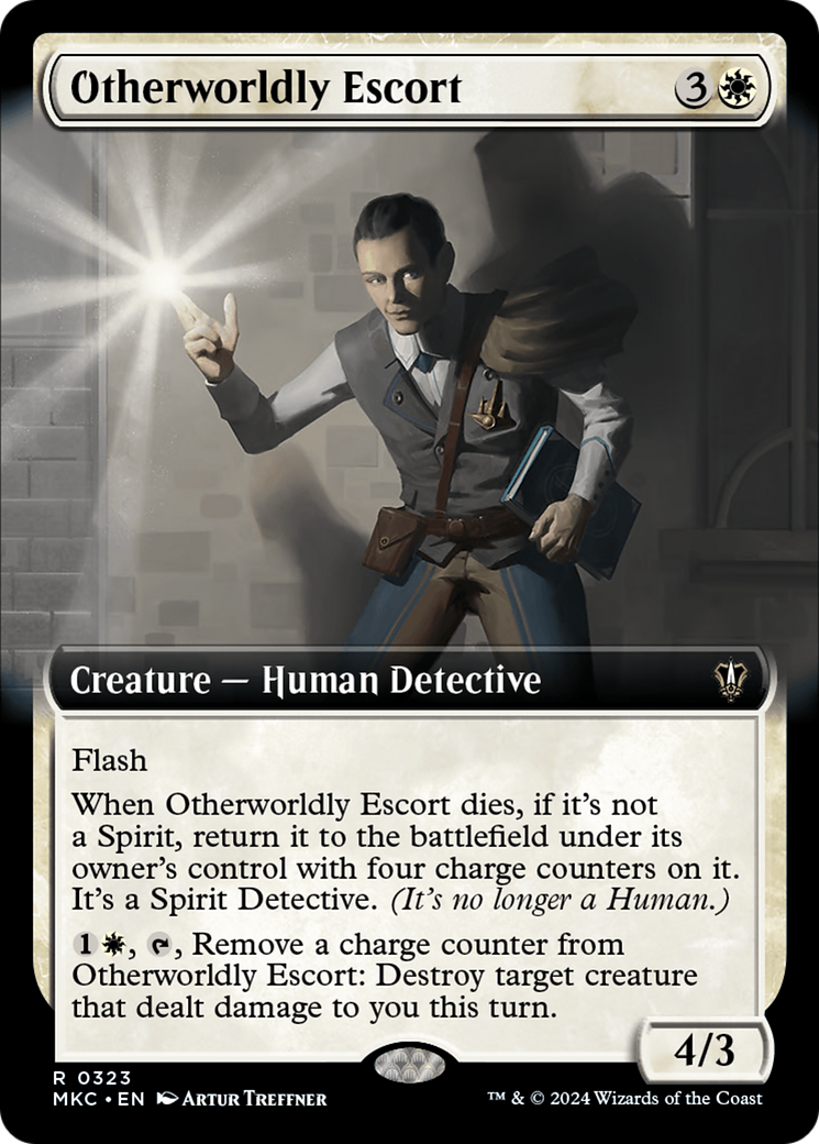 Otherworldly Escort (Extended Art) [Murders at Karlov Manor Commander] | Exor Games Bridgewater