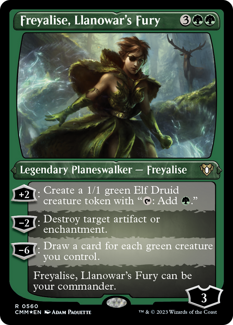 Freyalise, Llanowar's Fury (Foil Etched) [Commander Masters] | Exor Games Bridgewater