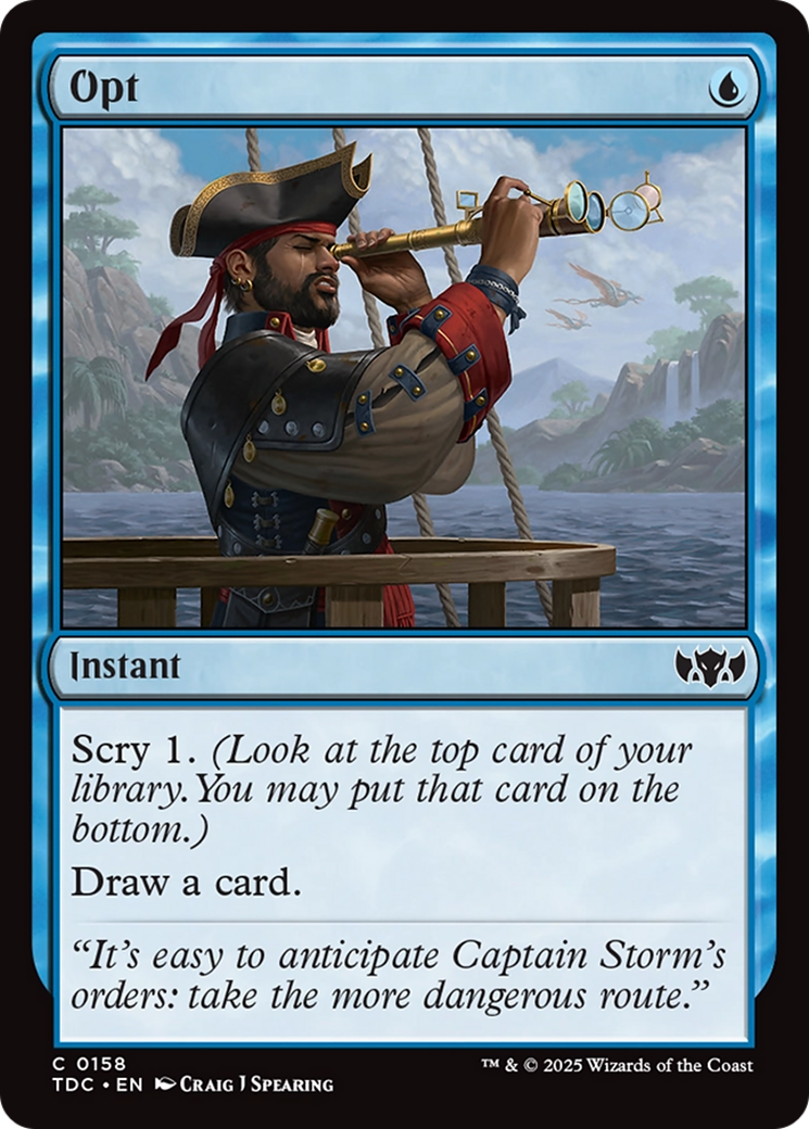Opt [Tarkir: Dragonstorm Commander] | Exor Games Bridgewater